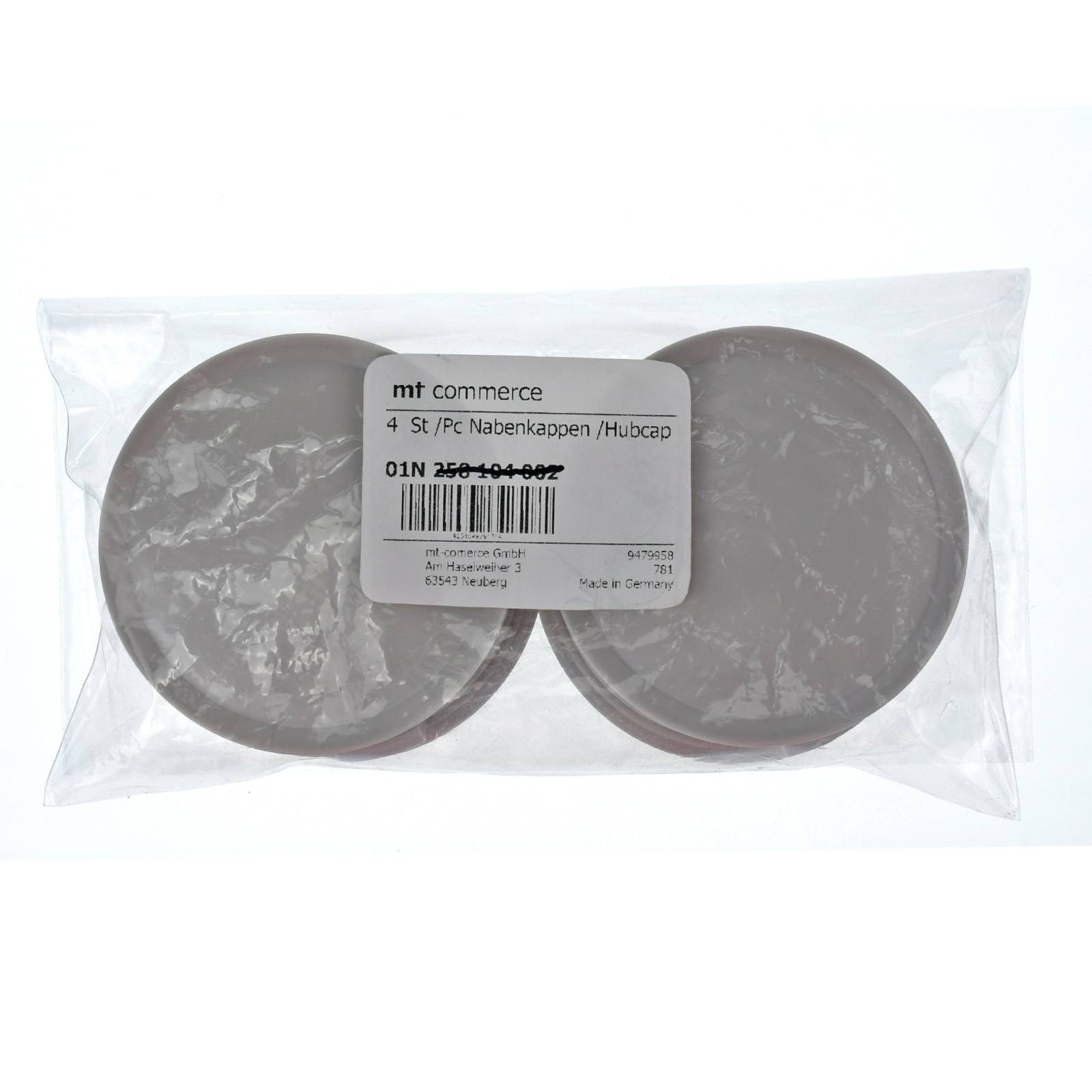 4x BRANDT Nabenkappen AD: 74,4 x H: 17 ID: 63,8 mm Felgen Deckel Radnaben Kappen Grau Gewölbt kompatibel mit Mercedes Benz