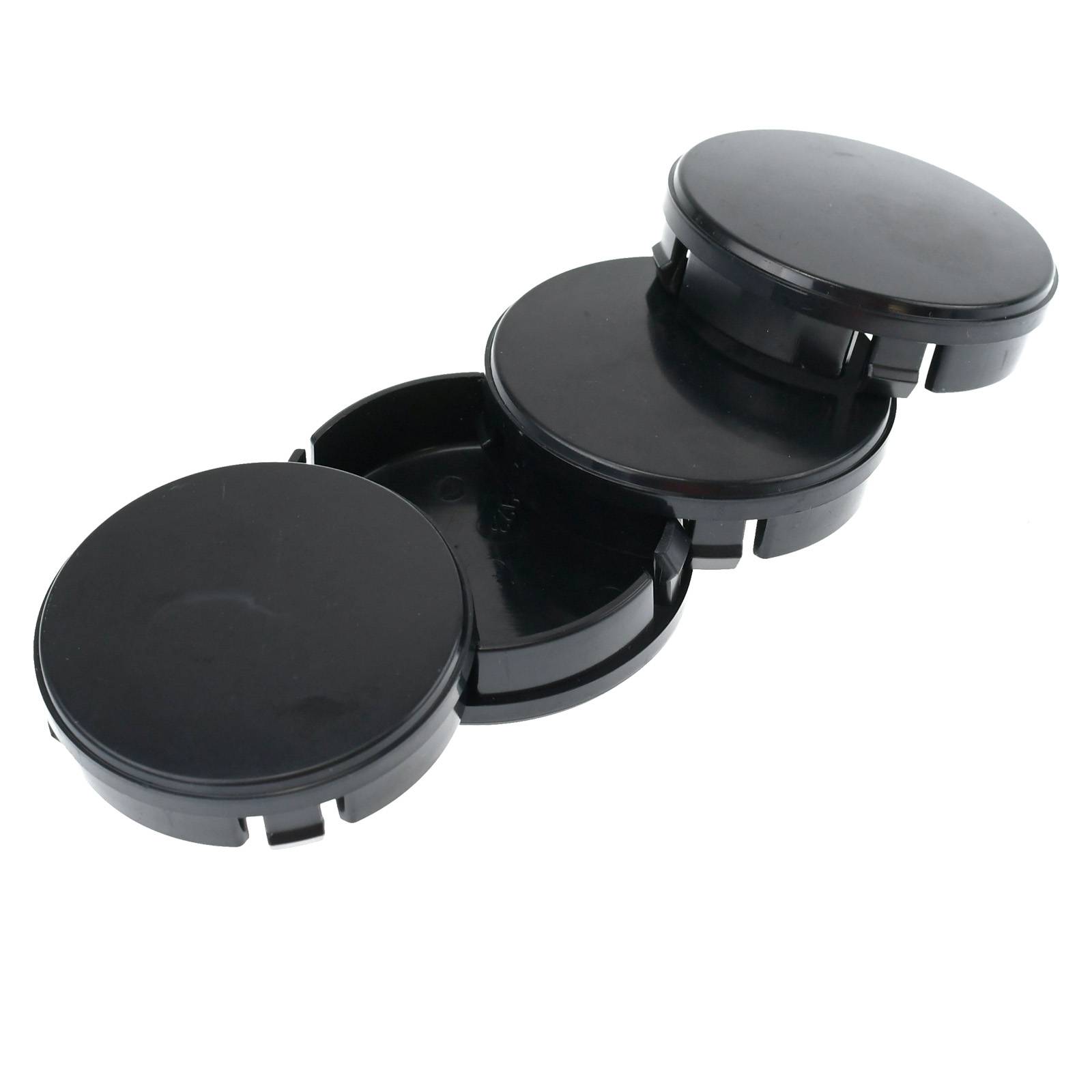 4x BRANDT Nabenkappen AD: 64,4 x H: 15 ID: 56,7 mm Felgen Deckel Radnaben Kappen Schwarz Gewölbt kompatibel mit VOLVO 850 740 S60 S80 V40 V60 XC70