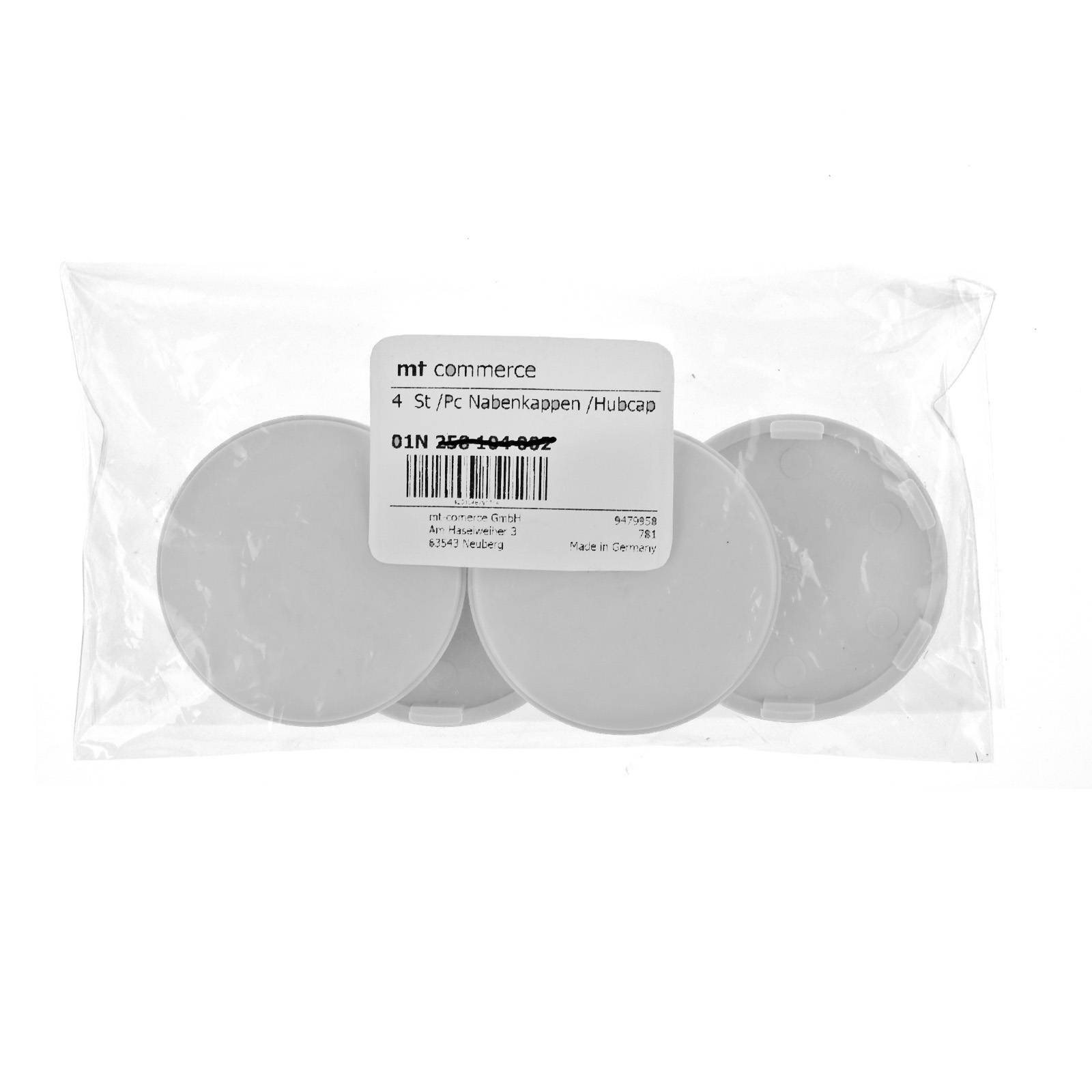 4x BRANDT Nabenkappen AD: 59,8 x H: 13 ID: 50,6 mm Felgen Deckel Radnaben Kappen Grau Gewölbt kompatibel mit Brock RC Design Platin