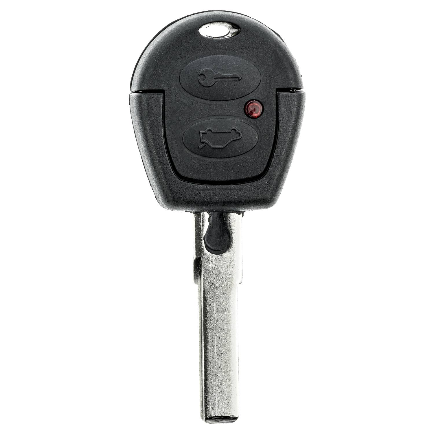 Auto Schlüssel Funk Fernbedienung 2X Gehäuse + 2X Rohling HU66 kompatibel mit VW/SEAT/Skoda/Ford