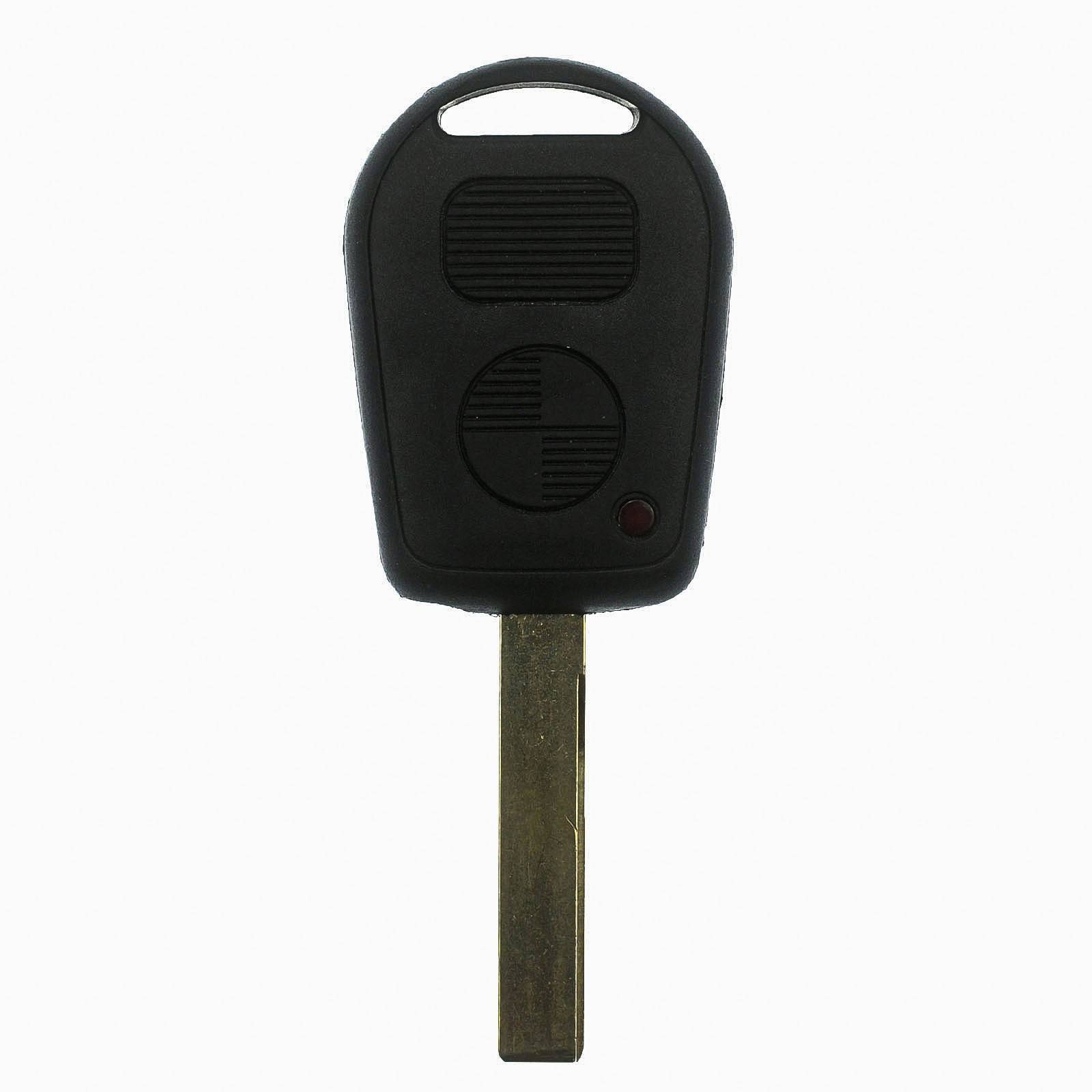 Auto Schlüssel Funk Fernbedienung 1x Gehäuse + 1x Rohling HU92 kompatibel mit BMW