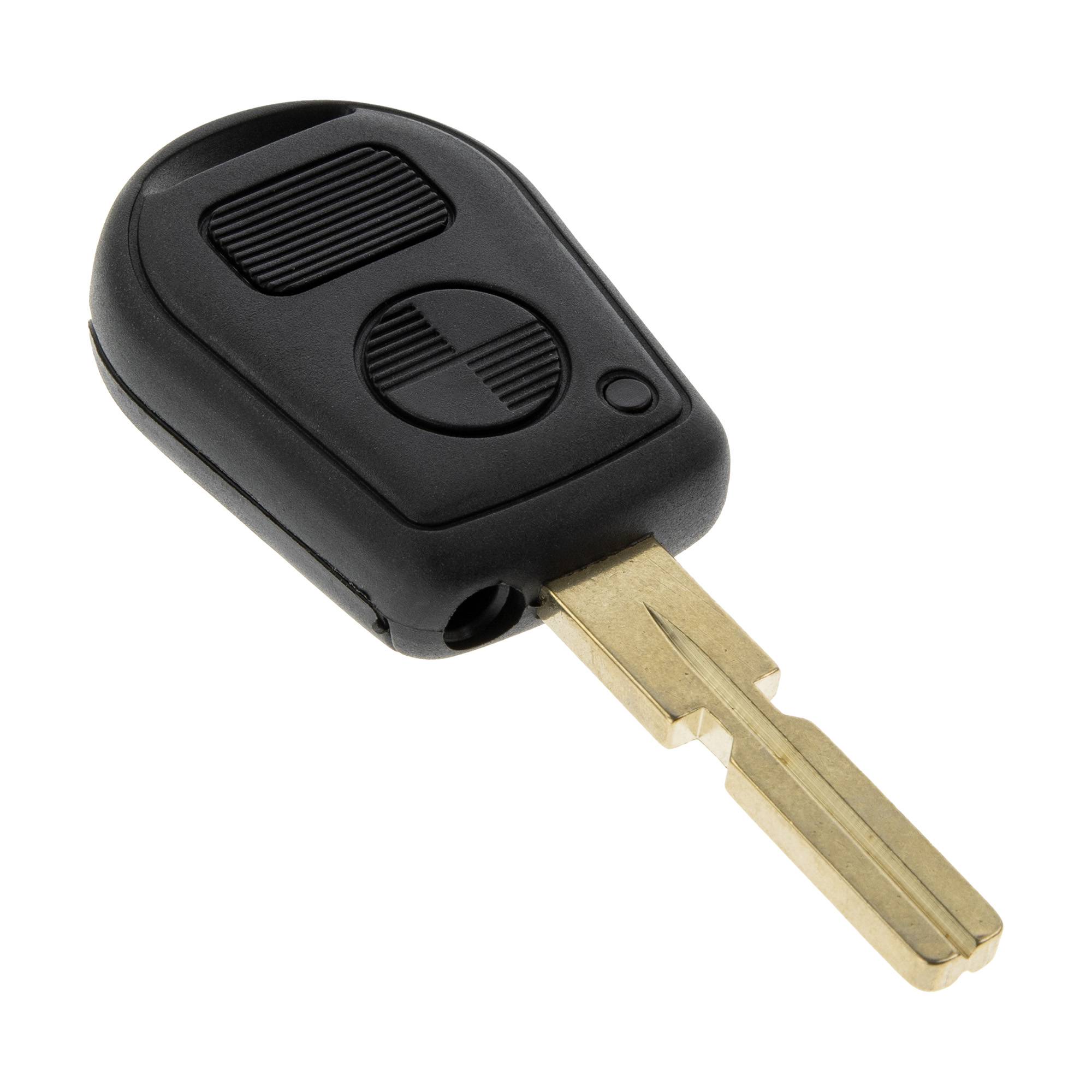 Auto Schlüssel Funk Fernbedienung 1x Gehäuse + 1x Rohling HU58 kompatibel mit BMW