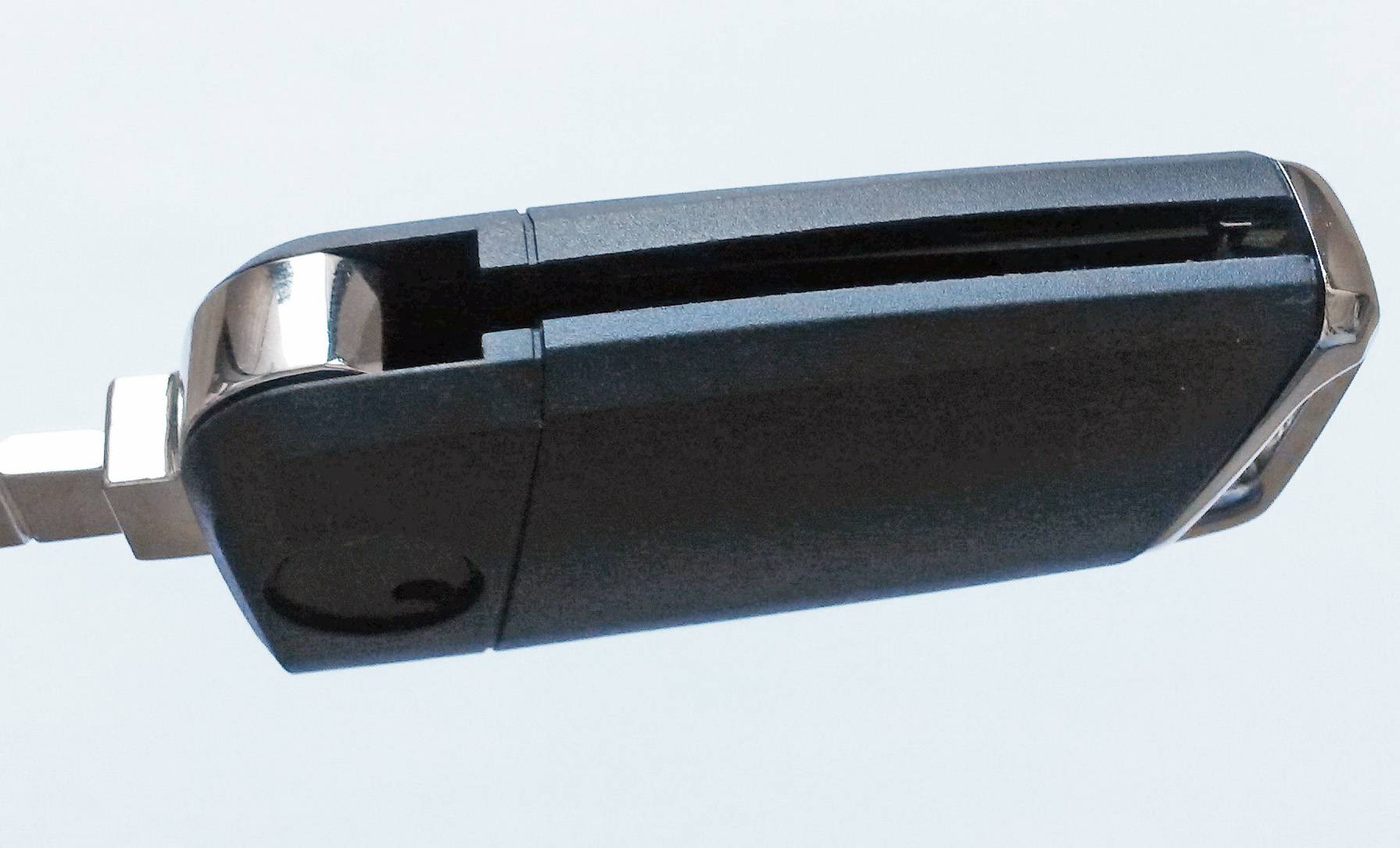 Auto Schlüssel Funk Fernbedienung 1x Klapp Umbau Gehäuse 3 Tasten + 1x Rohling HAA + 1x CR2032 Batterie kompatibel mit VW SEAT Skoda bis BJ. 11/2009