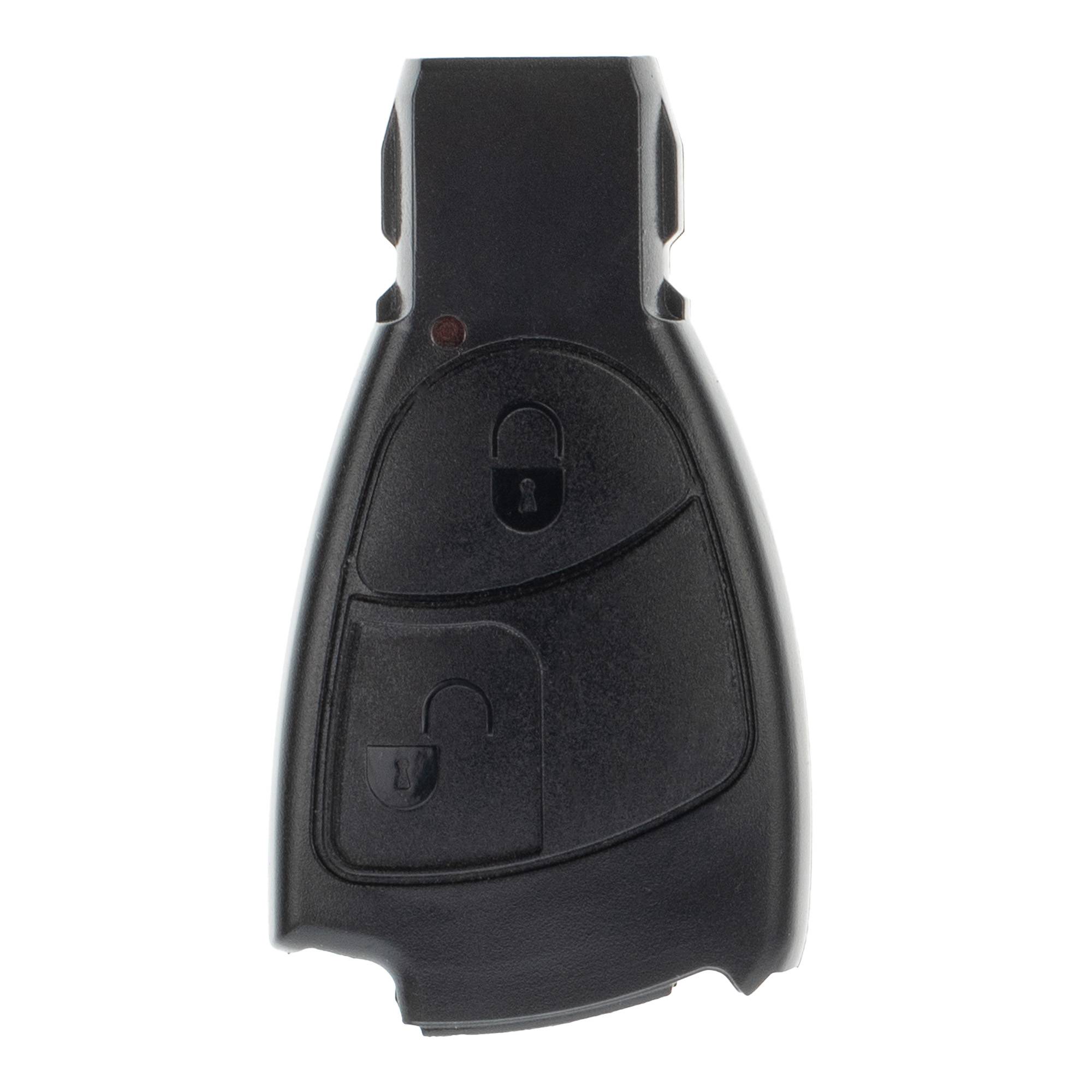 Auto Schlüssel Smartkey Funk Fernbedienung Sender 2 Tasten Gehäuse kompatibel mit Mercedes Benz