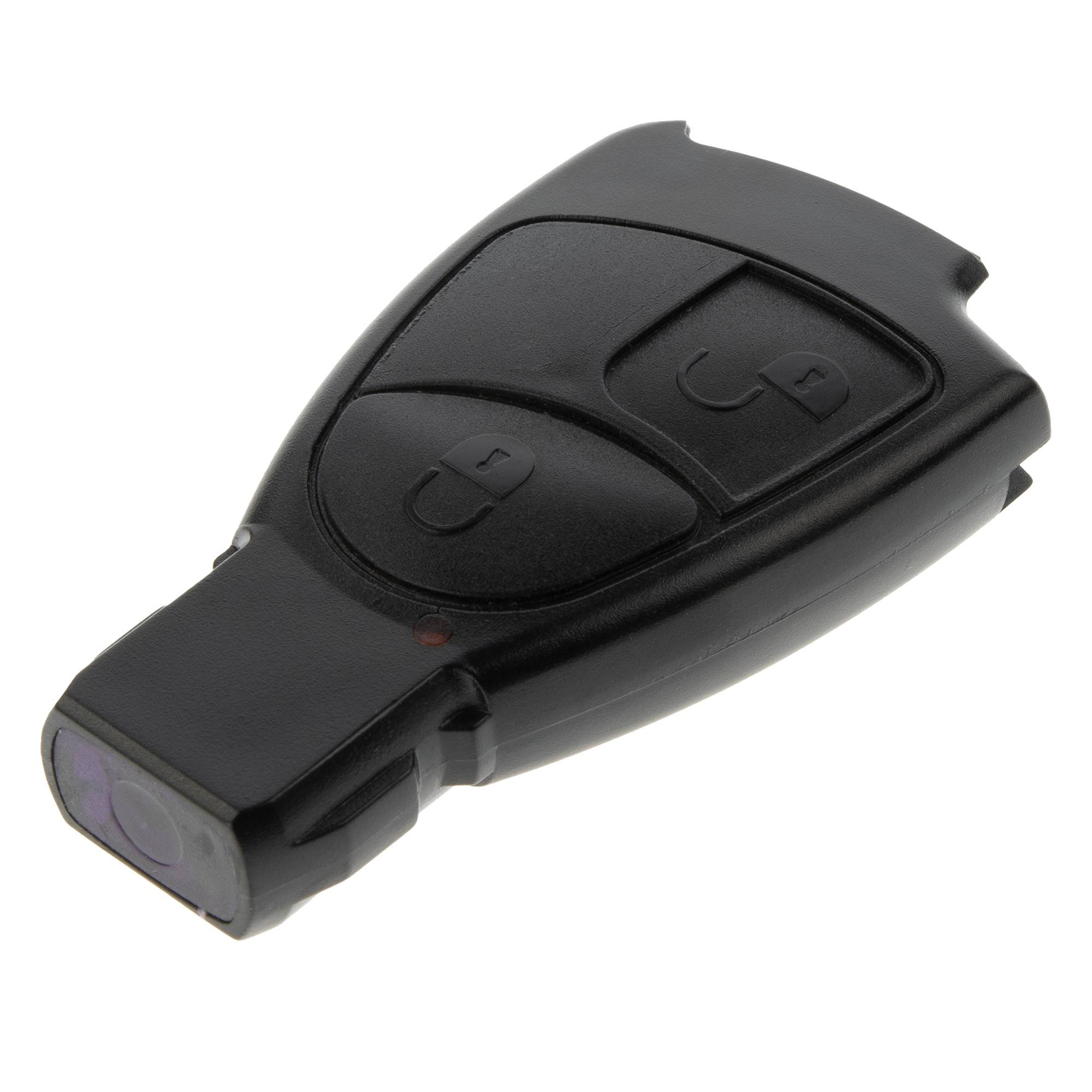 Auto Schlüssel Smartkey Funk Fernbedienung Sender 2 Tasten Gehäuse kompatibel mit Mercedes Benz