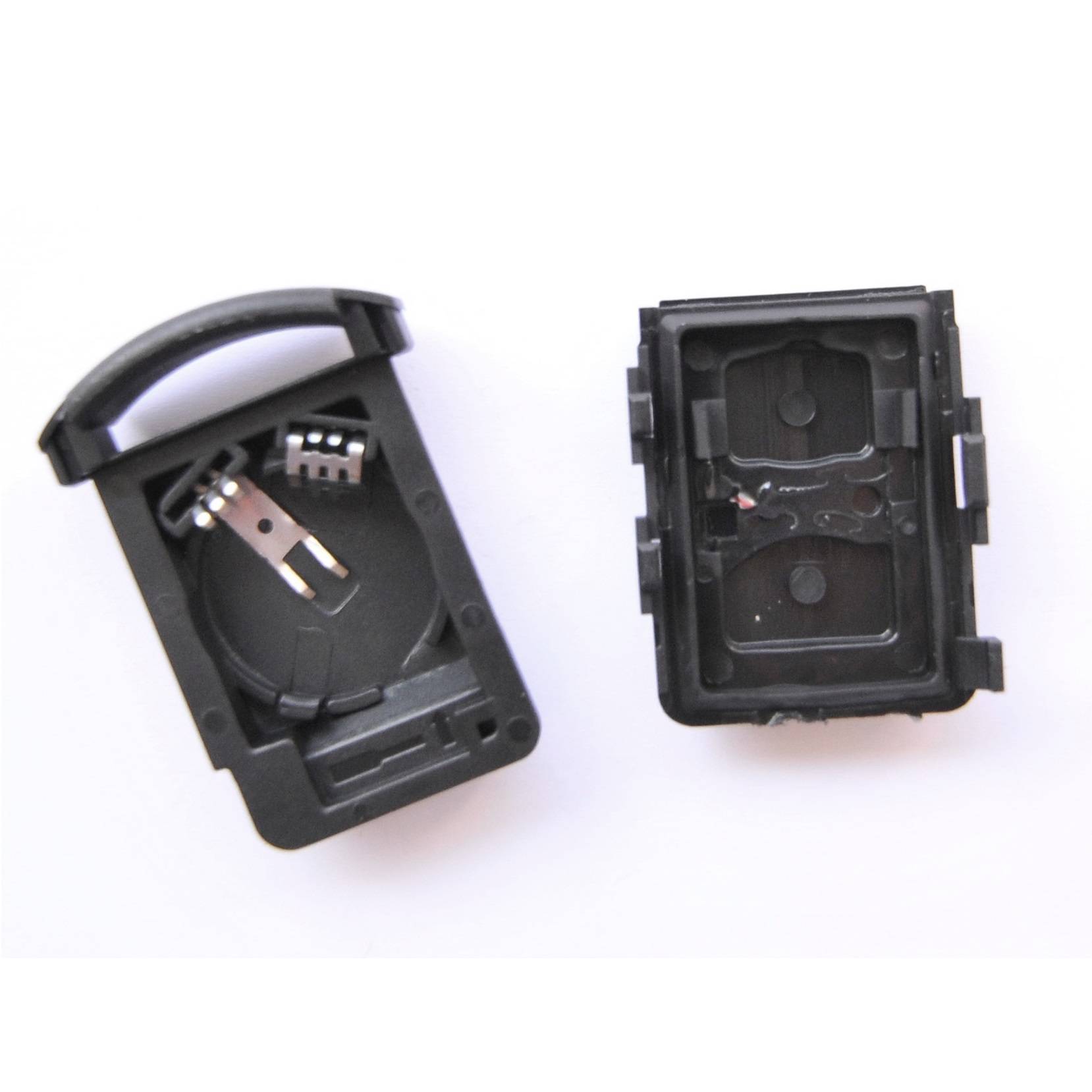 Repair Reparatur 2er Satz Gehäuse Funkschlüssel Fernbedienung Autoschlüssel 2X Gehäuse + 4X Mikrotaster + 2X CR2032 Batterie kompatibel mit Opel