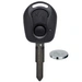Auto Schlüssel Funk Fernbedienung 1x Gehäuse + 1x fest eingegossener Rohling + 1x CR2032 Batterie kompatibel mit SsangYong Auto Schlüssel Funk Fernbedienung 1x Gehäuse + 1x fest eingegossener Rohling + 1x CR2032 Batterie kompatibel mit SsangYong