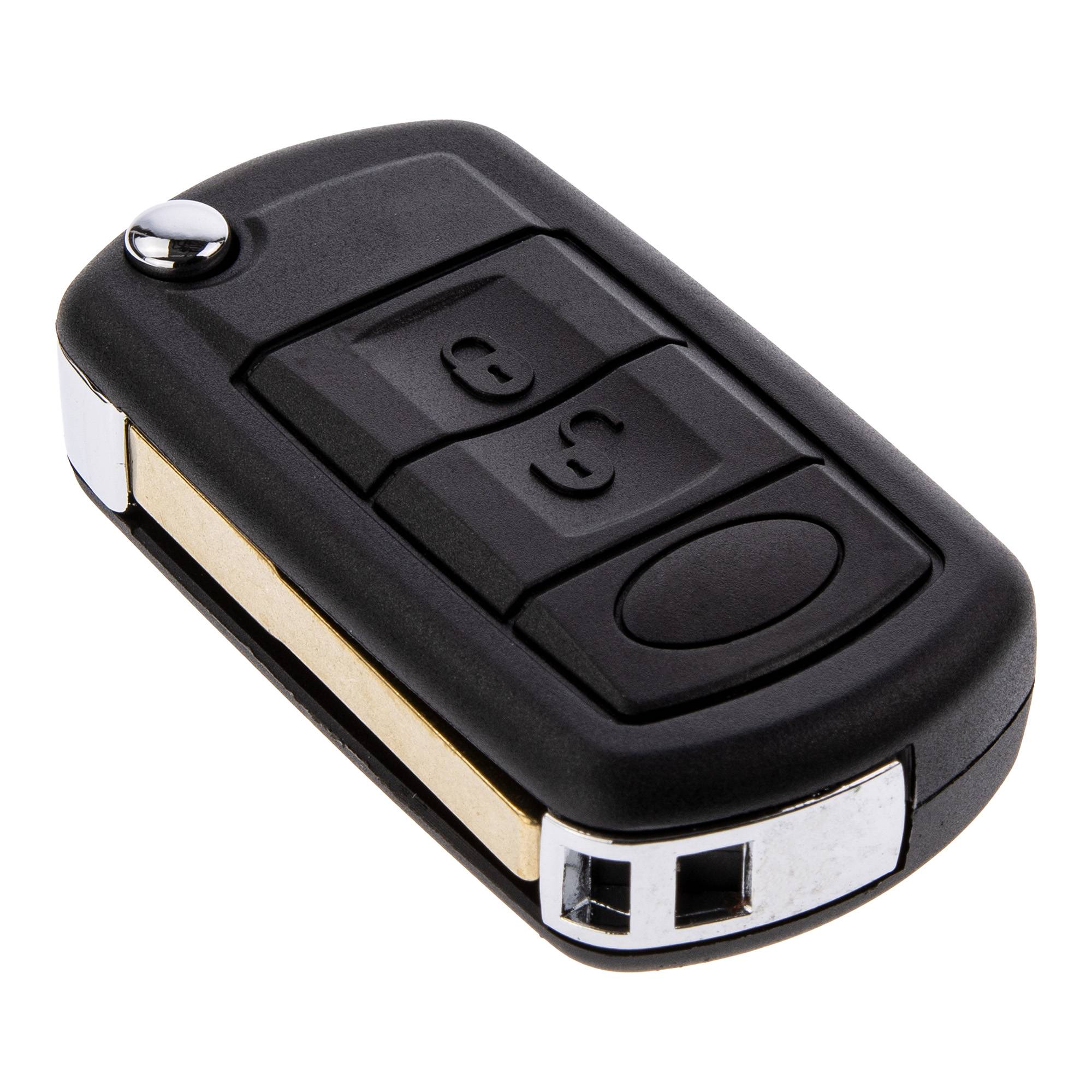 Klapp Schlüssel Gehäuse Funkschlüssel Fernbedienung Autoschlüssel HU101 Rohling kompatibel mit Land Rover