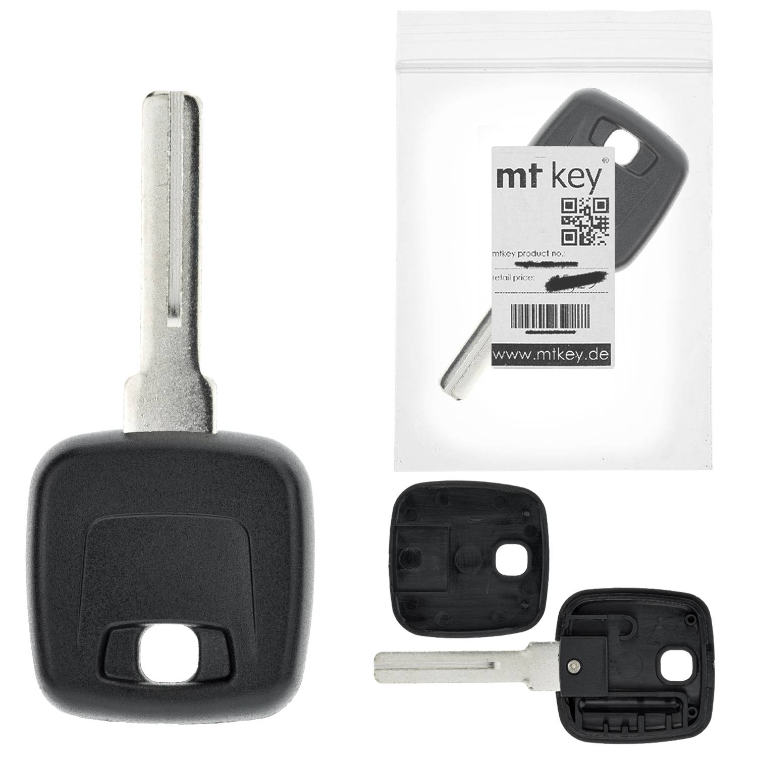 MT KEY Auto Ersatz Schlüssel NE66 kompatibel mit VOLVO S60 P24 S80 TS XC70 P2 V70 I XC90 TYP C