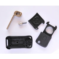 Klapp Schlüssel Gehäuse Funkschlüssel Fernbedienung Autoschlüssel HAA Rohling + Batterie kompatibel mit Porsche Klapp Schlüssel Gehäuse Funkschlüssel Fernbedienung Autoschlüssel HAA Rohling + Batterie kompatibel mit Porsche