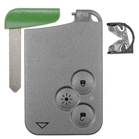 Reparatur Satz Autoschlüssel Karte Smartkey Austausch Gehäuse mit 3 Tasten + Notschlüssel Rohling + 1x Drucktaste + Batterie kompatibel mit Renault Reparatur Satz Autoschlüssel Karte Smartkey Austausch Gehäuse mit 3 Tasten + Notschlüssel Rohling + 1x Drucktaste + Batterie kompatibel mit Renault