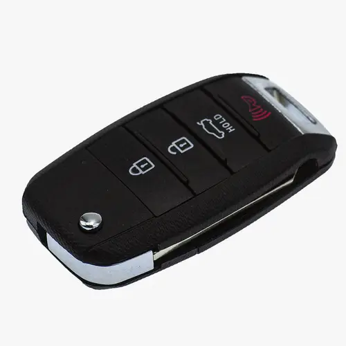 Klapp Schlüssel Gehäuse Funkschlüssel Fernbedienung Autoschlüssel 4 Tasten Rohling mit Panik Taste kompatibel mit Kia Klapp Schlüssel Gehäuse Funkschlüssel Fernbedienung Autoschlüssel 4 Tasten Rohling mit Panik Taste kompatibel mit Kia