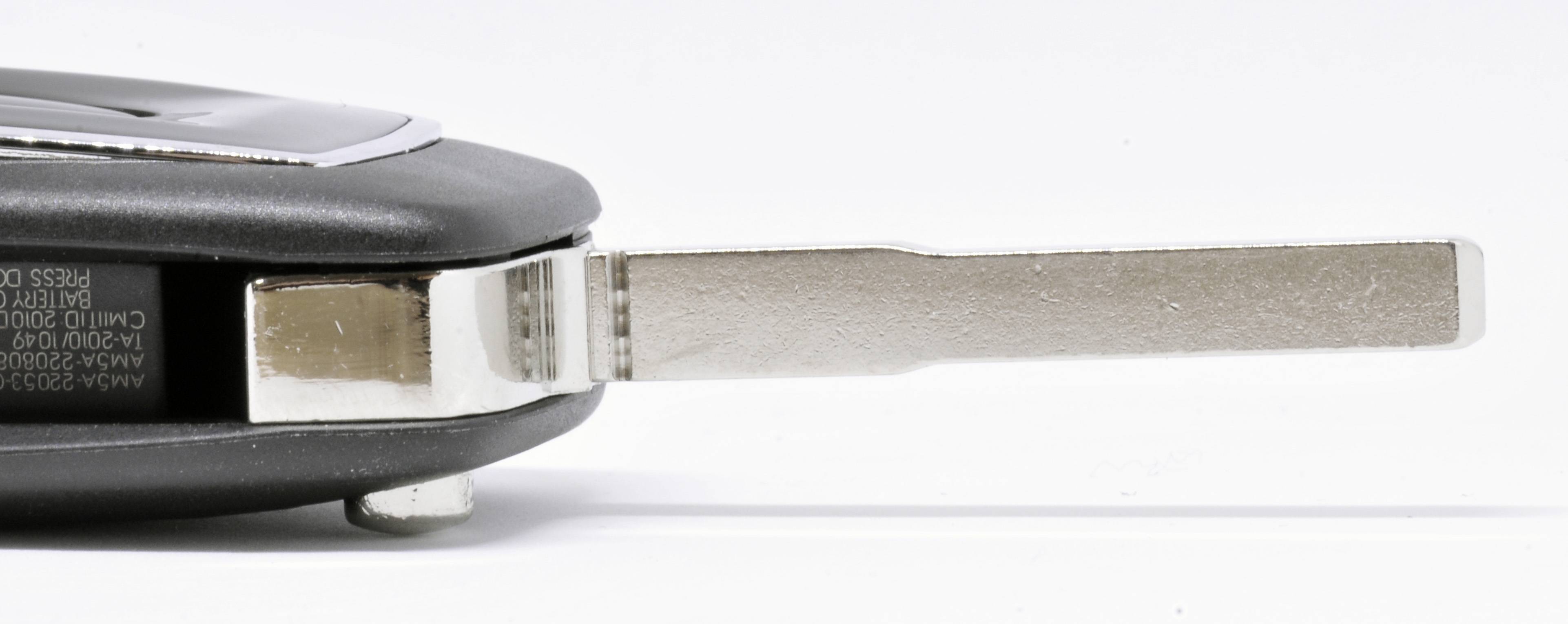 Klapp Schlüssel Gehäuse Funkschlüssel Fernbedienung Autoschlüssel HU101 Rohling + CR2032 Batterie kompatibel mit Ford