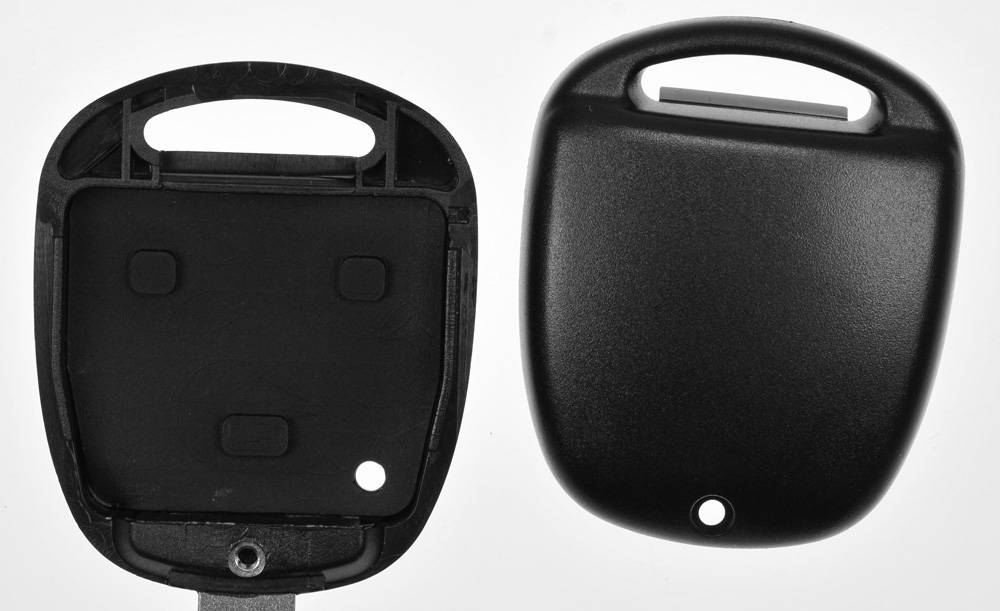 Auto Schlüssel Funk Fernbedienung 1x Gehäuse 3 Tasten TOY41 + 1x Tastenfeld + 3X Mikrotaster + 1x CR2016 Batterie kompatibel mit Toyota