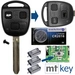 Auto Schlüssel Funk Fernbedienung 1x Gehäuse 3 Tasten TOY43 + 1x Tastenfeld + 3X Mikrotaster + 1x CR2016 Batterie kompatibel mit Toyota Auto Schlüssel Funk Fernbedienung 1x Gehäuse 3 Tasten TOY43 + 1x Tastenfeld + 3X Mikrotaster + 1x CR2016 Batterie kompatibel mit Toyota