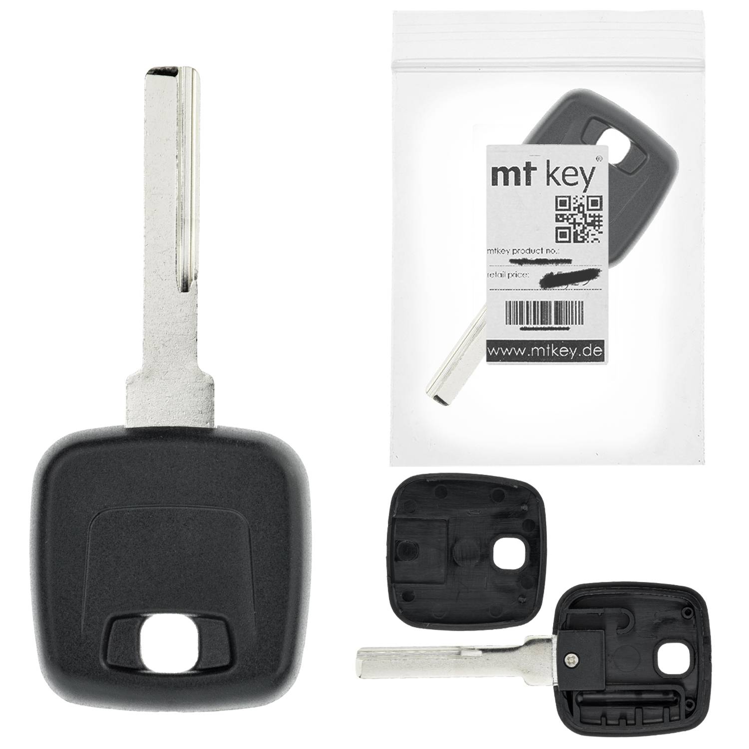 MT KEY Auto Ersatz Schlüssel HU56 kompatibel mit MITSUBISHI CARISMA I DA1A 95-1999 COLT VI Z30 2004-2012 SMART FORFOUR I W454 BJ 2004-2006 VOLVO V40