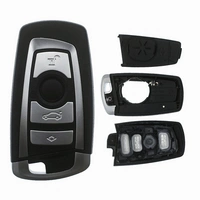 Auto Schlüssel Smartkey Funk Fernbedienung Sender 4 Tasten Gehäuse + Notschlüssel Rohling kompatibel mit BMW Auto Schlüssel Smartkey Funk Fernbedienung Sender 4 Tasten Gehäuse + Notschlüssel Rohling kompatibel mit BMW