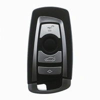 Auto Schlüssel Smartkey Funk Fernbedienung Sender 4 Tasten Gehäuse + Notschlüssel Rohling kompatibel mit BMW Auto Schlüssel Smartkey Funk Fernbedienung Sender 4 Tasten Gehäuse + Notschlüssel Rohling kompatibel mit BMW