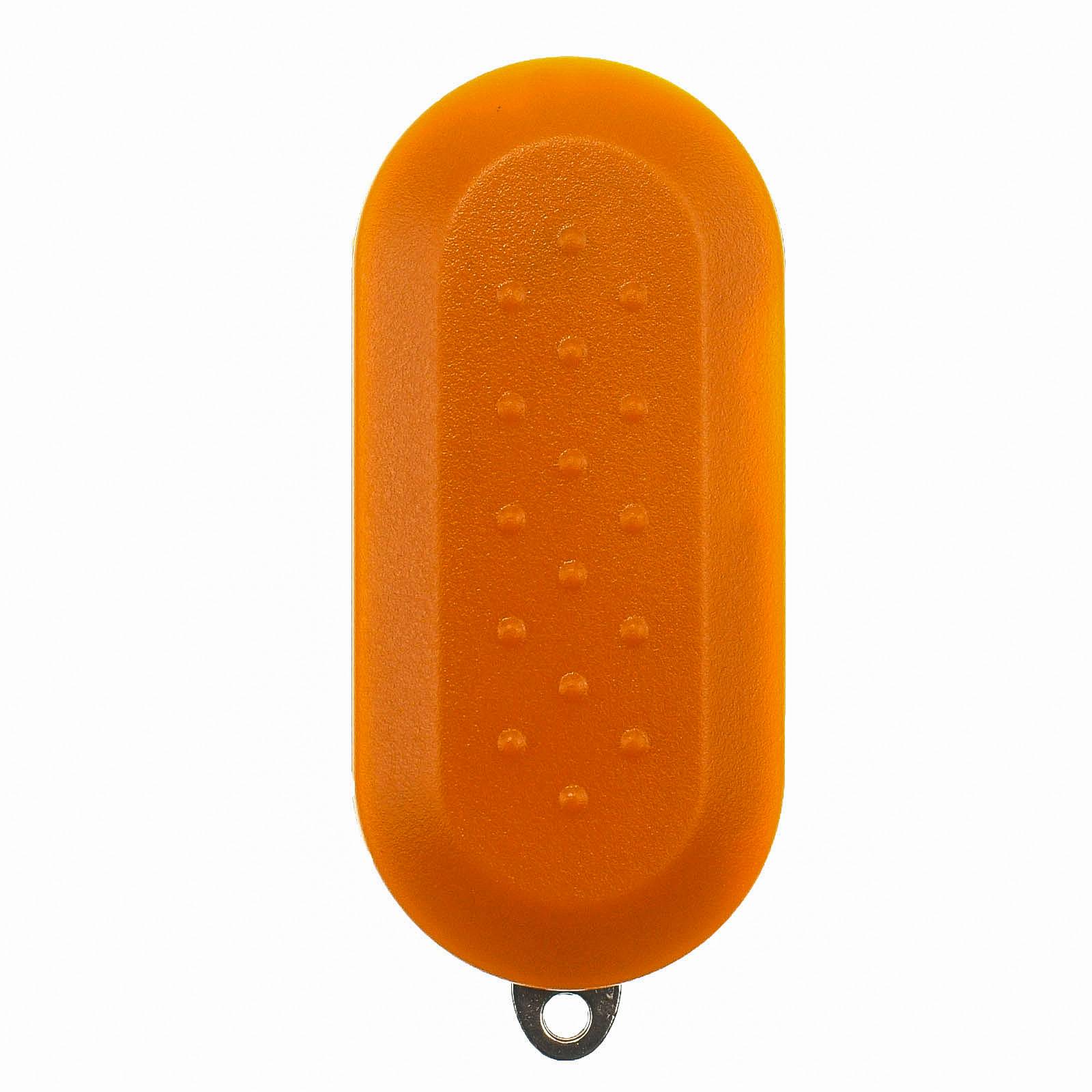 Klapp Schlüssel Gehäuse Funkschlüssel Fernbedienung Autoschlüssel Rohling SIP22 Cover ORANGE kompatibel mit OPEL/FIAT/Peugeot/Citroen