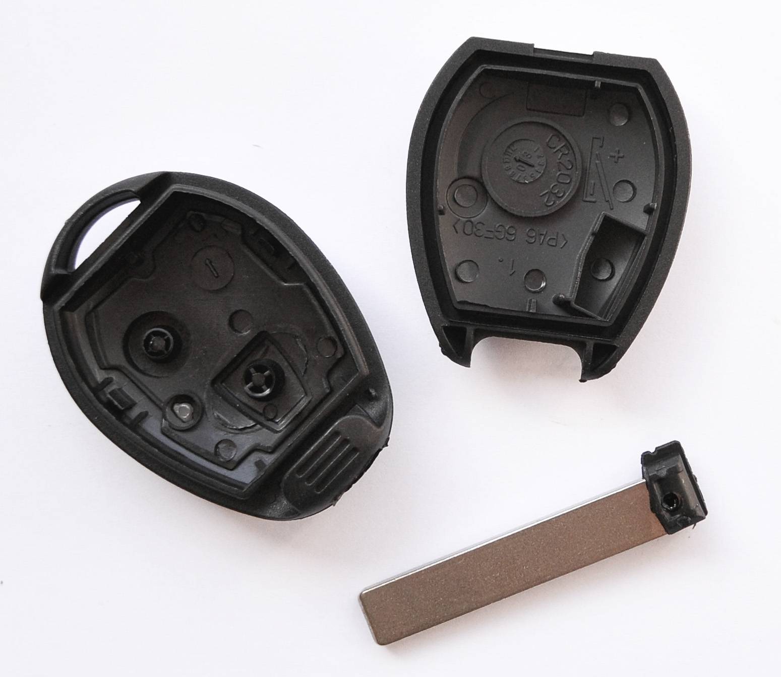 Auto Schlüssel Funk Fernbedienung 1x Gehäuse + 1x Rohling + 1x CR2032 Batterie kompatibel mit Mini