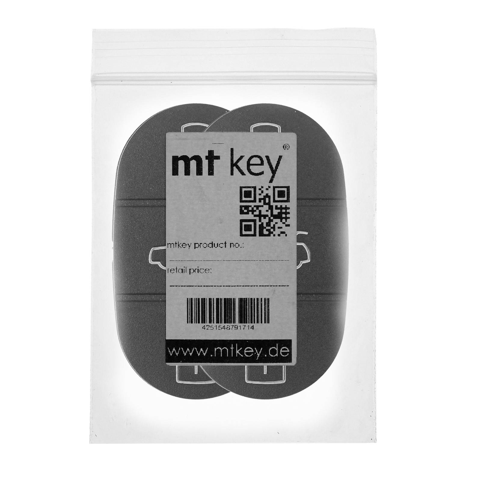 2X Auto Schlüssel Funk Fernbedienung Tastenfeld 3 Tasten kompatibel mit Audi