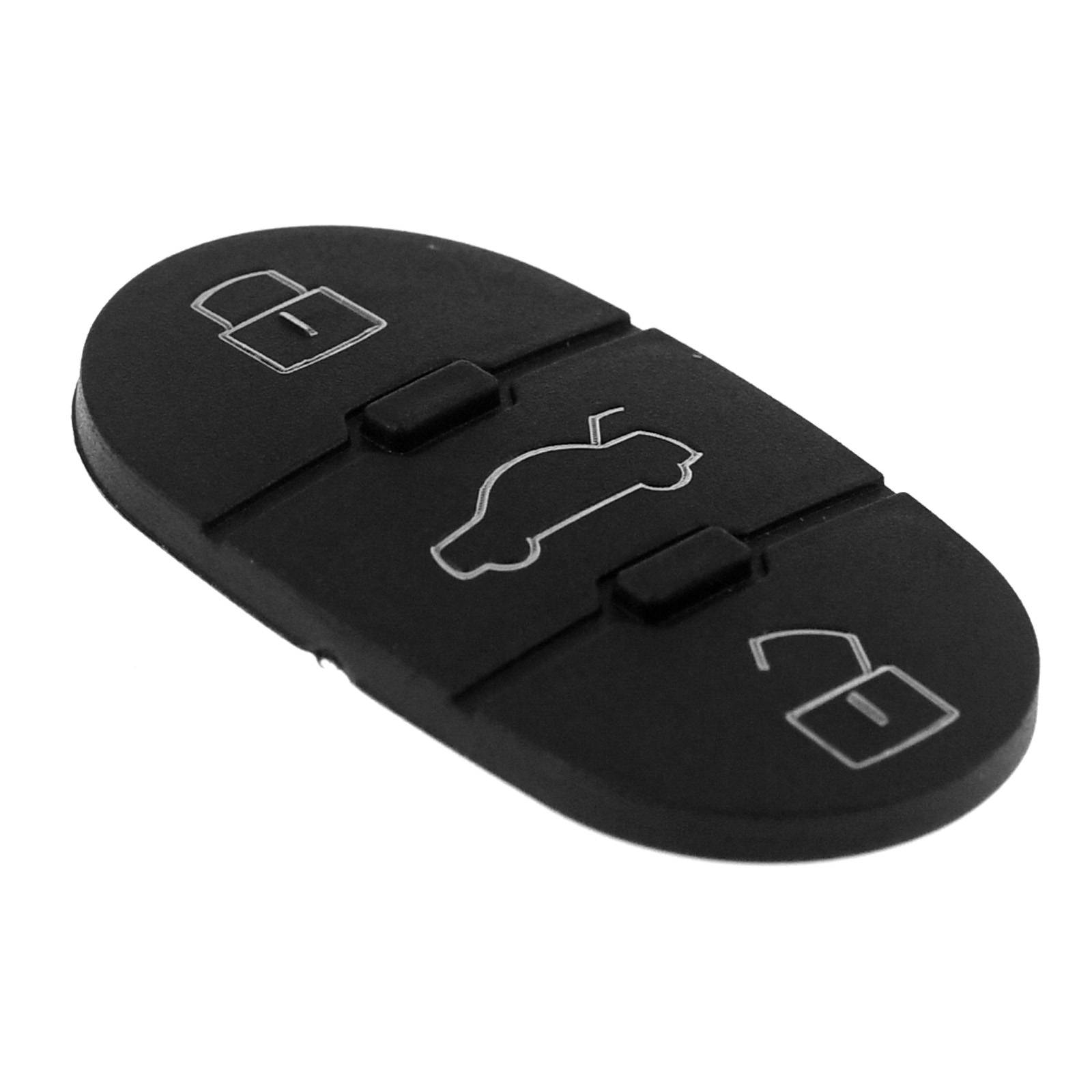 2X Auto Schlüssel Funk Fernbedienung Tastenfeld 3 Tasten kompatibel mit Audi