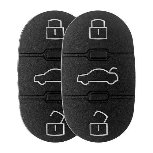 2X Auto Schlüssel Funk Fernbedienung Tastenfeld 3 Tasten kompatibel mit Audi 2X Auto Schlüssel Funk Fernbedienung Tastenfeld 3 Tasten kompatibel mit Audi
