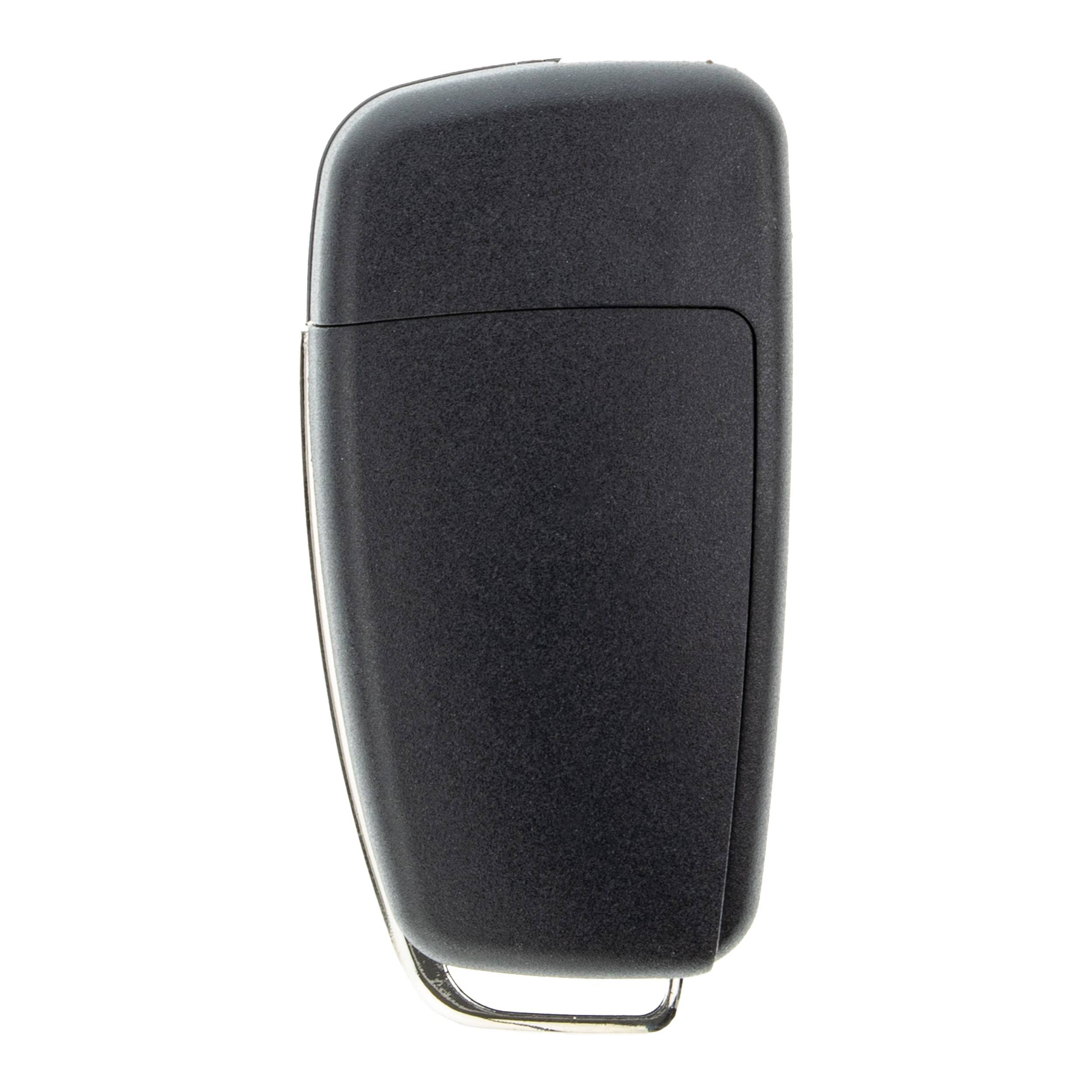 Autoschlüssel Funk Fernbedienung Austausch Gehäuse mit 3 Tasten + HAA Rohling + Batterie kompatibel mit A1 8X A3 8P 8V A4 B7 A6 C6 TT 8J Q3 8U Q7 4L