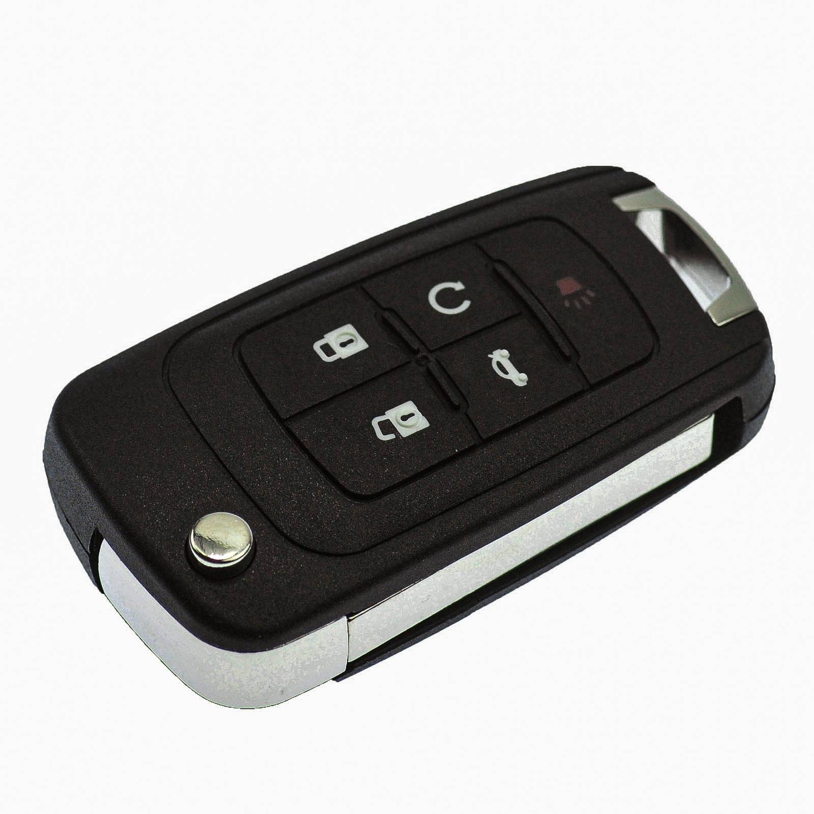Klapp Schlüssel Gehäuse Funkschlüssel Fernbedienung Autoschlüssel 5 Tasten Rohling kompatibel mit Opel