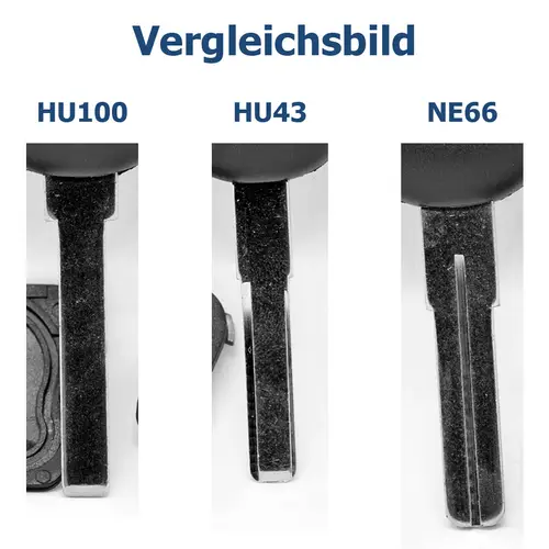 Auto Schlüssel Funk Fernbedienung 1x Gehäuse + 1x Rohling HU100 kompatibel mit SAAB Auto Schlüssel Funk Fernbedienung 1x Gehäuse + 1x Rohling HU100 kompatibel mit SAAB