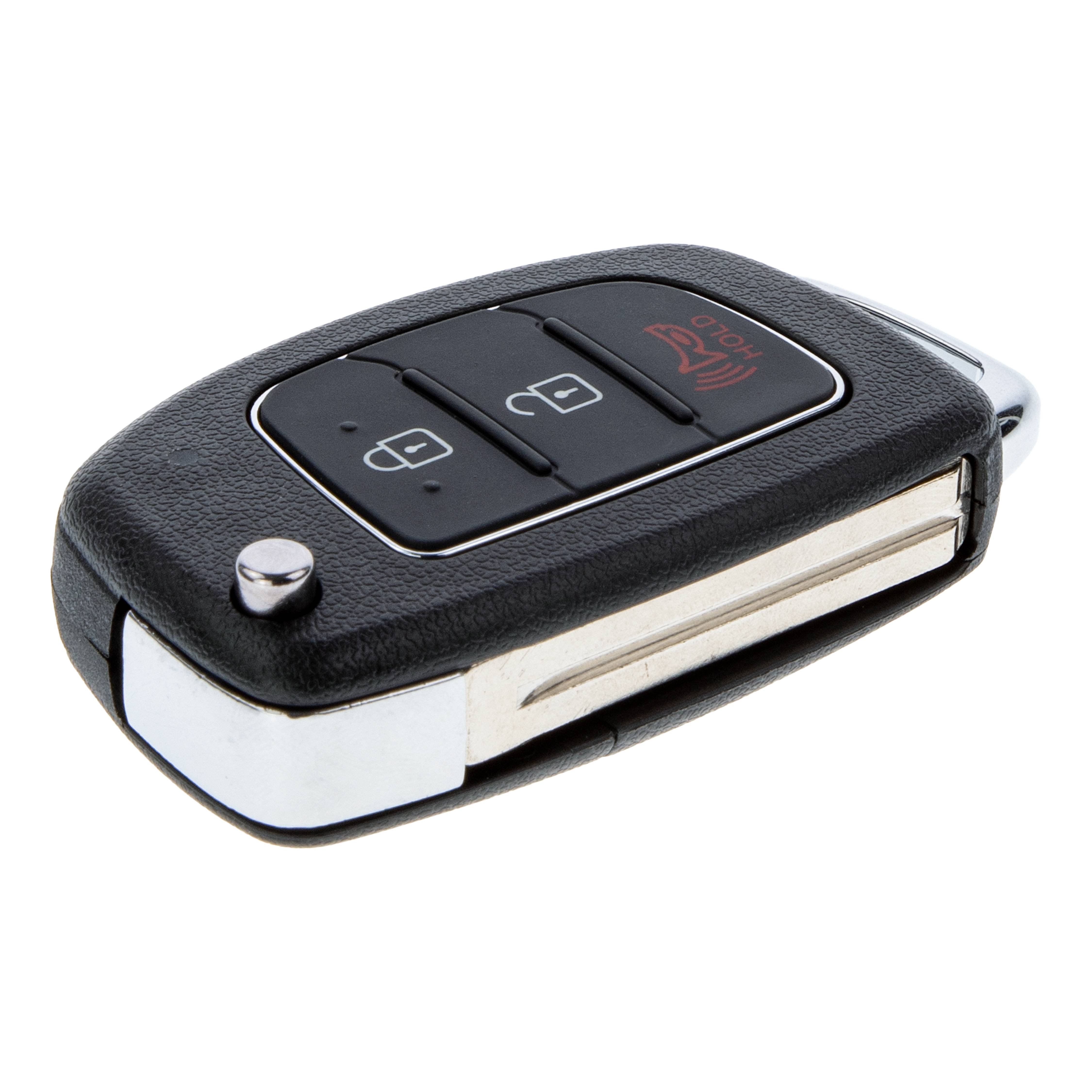 Klapp Schlüssel Gehäuse Funkschlüssel Fernbedienung Autoschlüssel Rohling kompatibel mit Hyundai