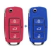 Auto Schlüssel Funk Fernbedienung 1x Gehäuse 3 Tasten Pink + 1x Gehäuse 3 Tasten Blau + 2X Rohling HAA kompatibel mit VW SEAT Skoda Auto Schlüssel Funk Fernbedienung 1x Gehäuse 3 Tasten Pink + 1x Gehäuse 3 Tasten Blau + 2X Rohling HAA kompatibel mit VW SEAT Skoda