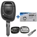 Auto Schlüssel Funk Fernbedienung 1x Gehäuse + 1x Rohling VAC102 + 1x CR1220 Batterie kompatibel mit Renault Auto Schlüssel Funk Fernbedienung 1x Gehäuse + 1x Rohling VAC102 + 1x CR1220 Batterie kompatibel mit Renault