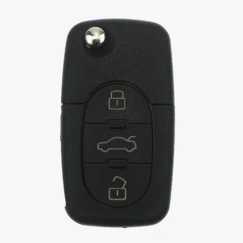 Auto Schlüssel Funk Fernbedienung 1x Gehäuse 3 runde Tasten + 1x Rohling kompatibel mit VW SEAT Skoda bis 2002 Auto Schlüssel Funk Fernbedienung 1x Gehäuse 3 runde Tasten + 1x Rohling kompatibel mit VW SEAT Skoda bis 2002