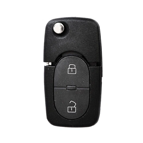 Auto Schlüssel Funk Fernbedienung 1x Gehäuse 2 runde Tasten + 1x Rohling kompatibel mit VW SEAT Skoda bis 2002 Auto Schlüssel Funk Fernbedienung 1x Gehäuse 2 runde Tasten + 1x Rohling kompatibel mit VW SEAT Skoda bis 2002