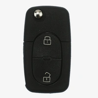 Auto Schlüssel Funk Fernbedienung 1x Gehäuse 2 runde Tasten + 1x Rohling kompatibel mit VW SEAT Skoda bis 2002 Auto Schlüssel Funk Fernbedienung 1x Gehäuse 2 runde Tasten + 1x Rohling kompatibel mit VW SEAT Skoda bis 2002