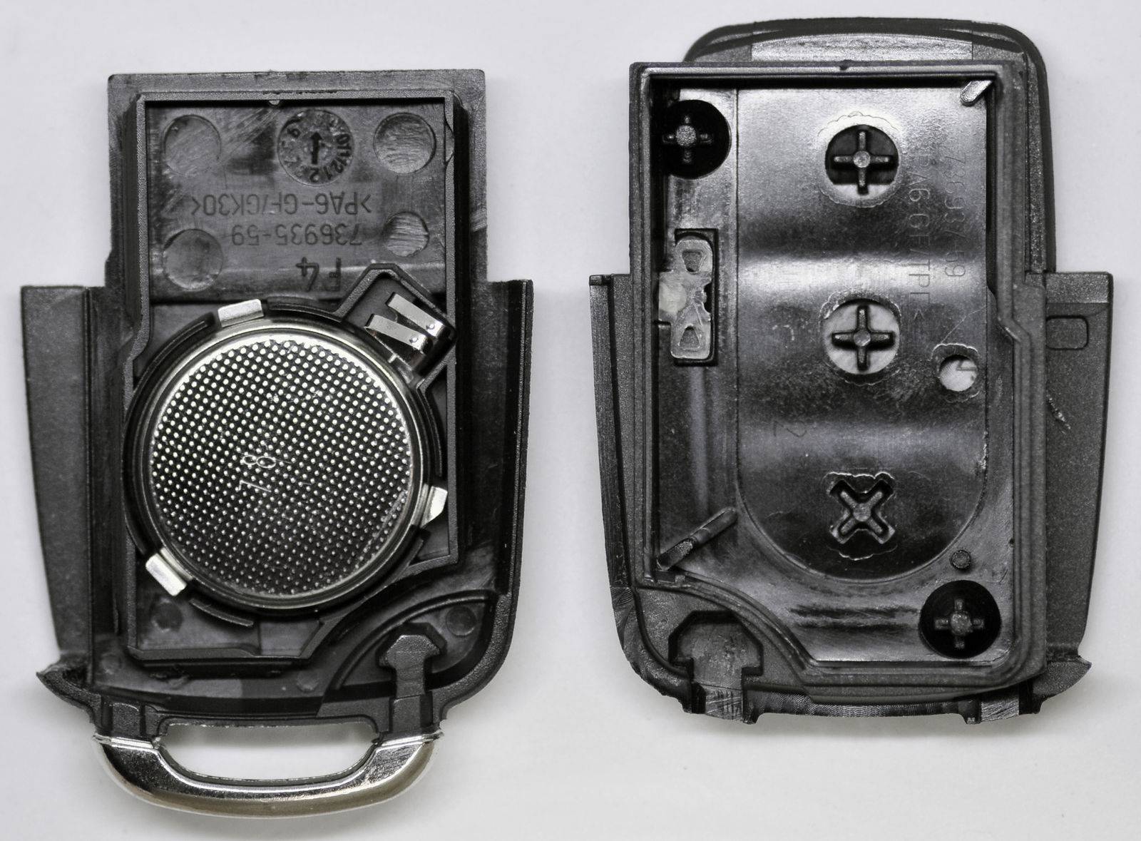 Auto Schlüssel Funk Fernbedienung 1x Gehäuse + 1x 433,9 MHz Sender Sendeeinheit 1J0959753AH + 1x Batterie kompatibel mit VW SEAT Skoda