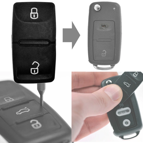 REPAIR Auto Schlüssel Tastenfeld kompatibel mit VW AMAROK Klappschlüssel Tasten REPAIR Auto Schlüssel Tastenfeld kompatibel mit VW AMAROK Klappschlüssel Tasten