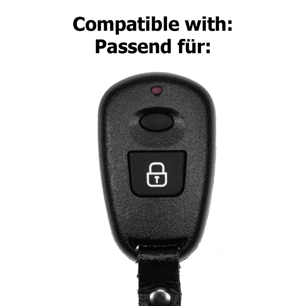 Auto Schlüssel Funk Fernbedienung 1x Funk Gehäuse + 1x 434 MHz Sender Sendeeinheit + 1x Batterie kompatibel mit Hyundai
