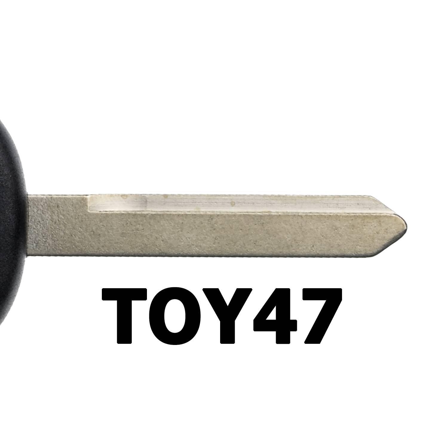 MT KEY Auto Schlüssel TOY47 kompatibel mit TOYOTA AVENSIS I II COROLLA E12 YARIS XP10 AURIS I E150