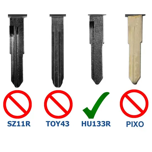 Auto Schlüssel Funk Fernbedienung 1x Gehäuse + 1x Tastenfeld + 1x fest eingegossener HU133R Rohling 1x CR1620 Batterie kompatibel mit Opel Suzuki Ni Auto Schlüssel Funk Fernbedienung 1x Gehäuse + 1x Tastenfeld + 1x fest eingegossener HU133R Rohling 1x CR1620 Batterie kompatibel mit Opel Suzuki Ni
