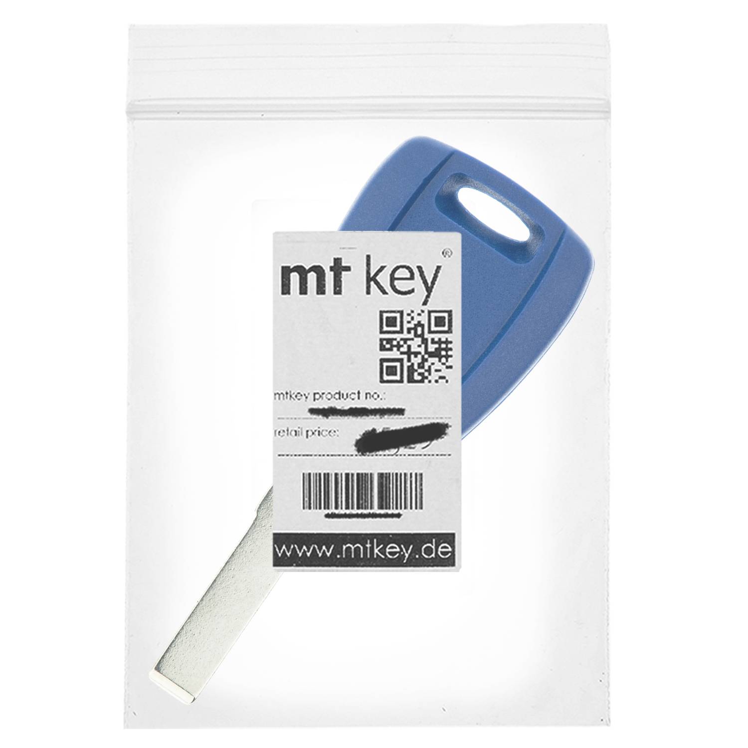 MT KEY Auto Ersatz Schlüssel SIP22 kompatibel mit FORD KA II RU8 FIAT DOBLO I II 223 PANDA II GRANDE PUNTO EVO 500 500L FIORINO III IDEA PALIO