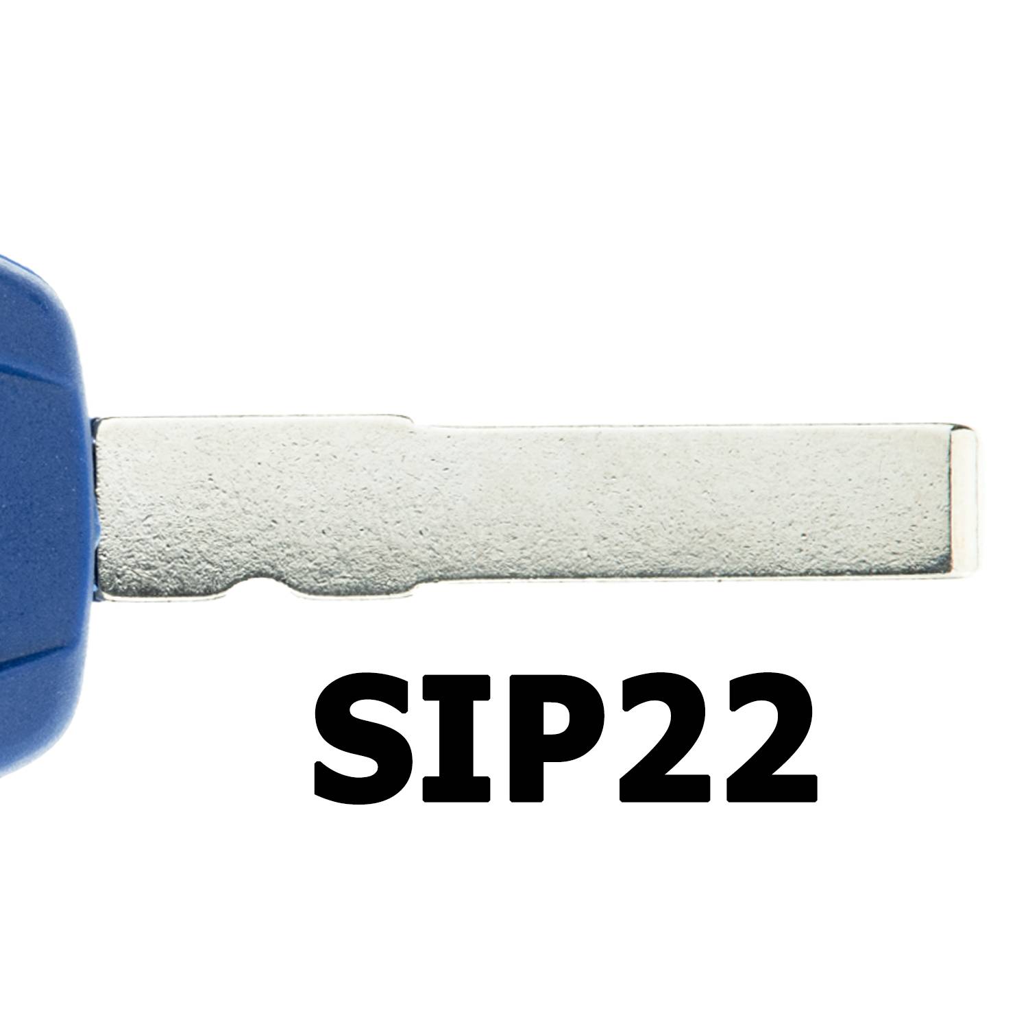 MT KEY Auto Ersatz Schlüssel SIP22 kompatibel mit FORD KA II RU8 FIAT DOBLO I II 223 PANDA II GRANDE PUNTO EVO 500 500L FIORINO III IDEA PALIO