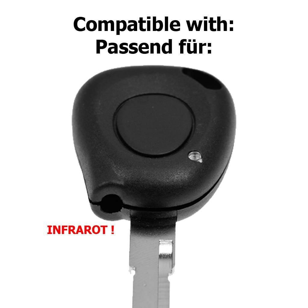 Repair Reparatur Satz Gehäuse Funkschlüssel Fernbedienung Autoschlüssel INFRAROT 1x Gehäuse + 1x Mikrotaster + 2X CR2016 Batterie kompatibel mit