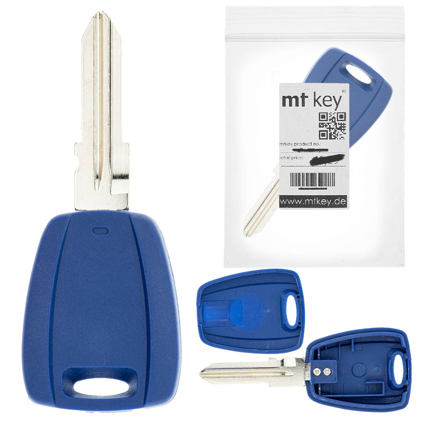 MT KEY Auto Ersatz Schlüssel kompatibel mit CITROEN JUMPER I TYP 230 1996-2002 FIAT DUCATO II TYP 230 BJ. 1996-2002 PANDA I CINQUECENTO FIORINO