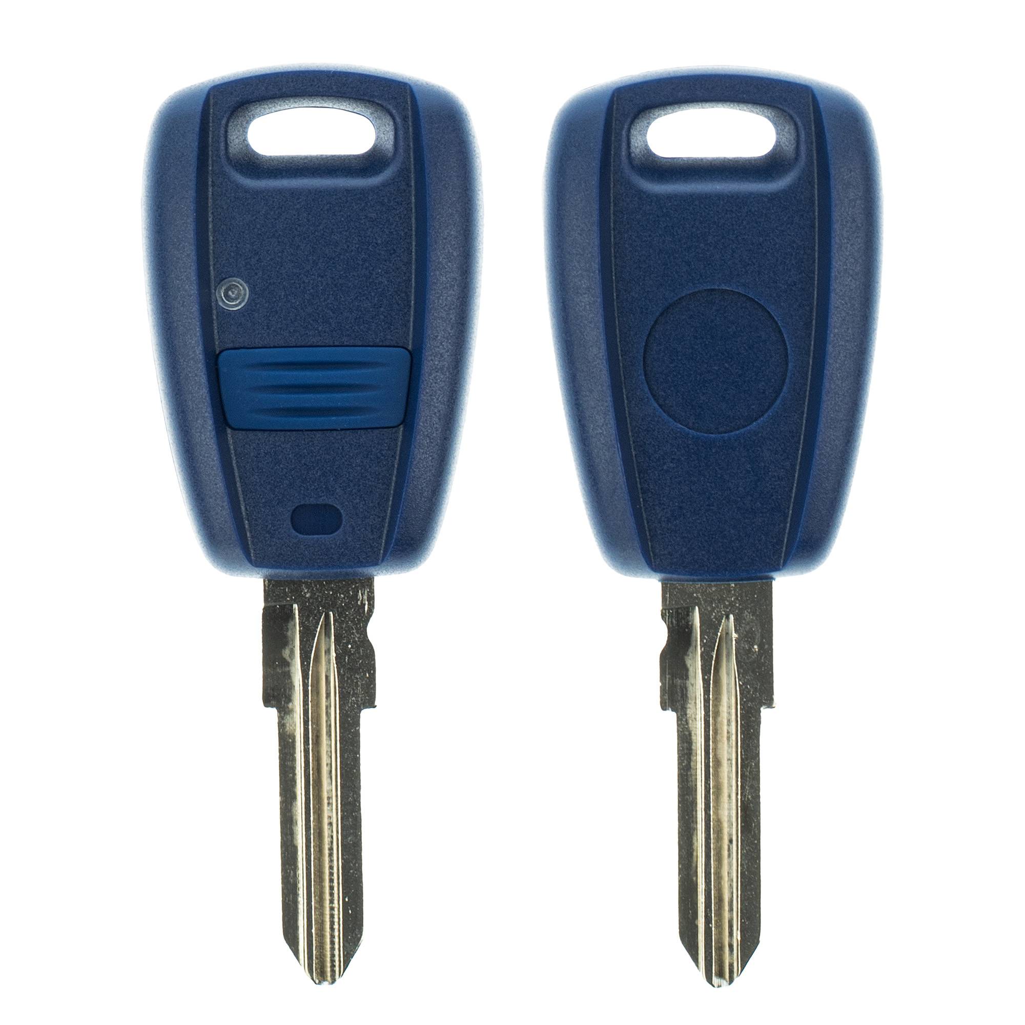 Repair Reparatur Satz Gehäuse Funkschlüssel 1x Gehäuse 1 Taster + 1x Rohling SIP22 + 1x Mikrotaster + 1x CR2032 Batterie kompatibel mit FIAT