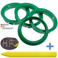 4x BRANDT Zentrierringe 64,0 x 56,1 mm Grün Radnabe Felgen Ringe + 1x Reifen Kreide Fett Stift 4x BRANDT Zentrierringe 64,0 x 56,1 mm Grün Radnabe Felgen Ringe + 1x Reifen Kreide Fett Stift