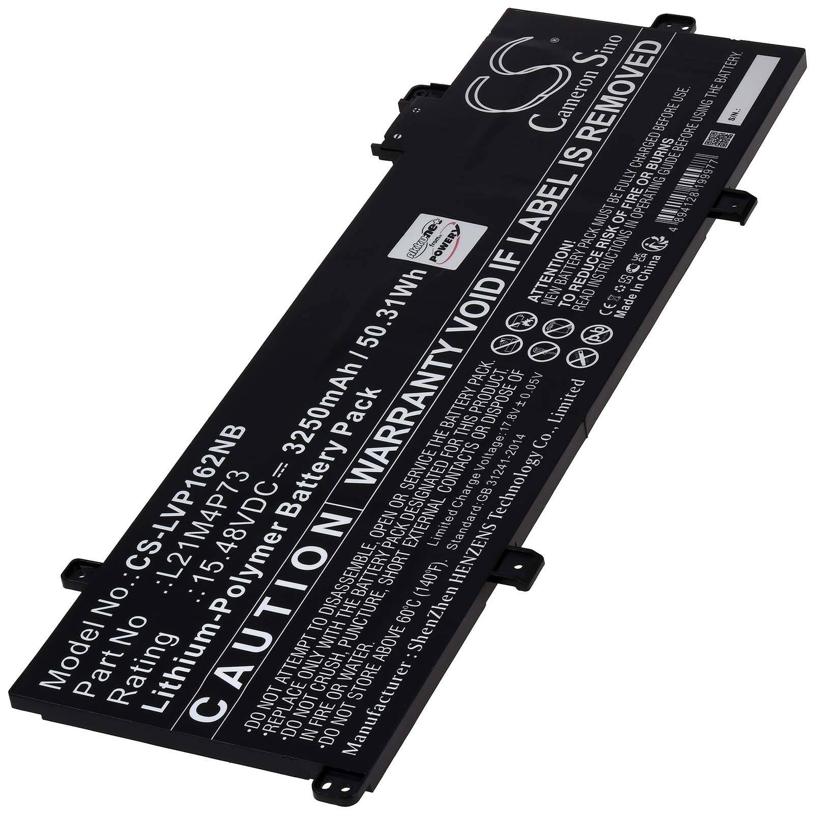 Powery Akku für Lenovo ThinkPad P16s Gen 1(Intel)21BT0085PB Laptop, 15,48V, Li-Polymer