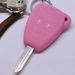 Auto Schlüssel Silikon Schutz Hülle Rosa kompatibel mit Chrysler 300C Voyager Sebring Dodge RAM Nitro Jeep Liberty Commander Grand Cherokee 2 Tasten Auto Schlüssel Silikon Schutz Hülle Rosa kompatibel mit Chrysler 300C Voyager Sebring Dodge RAM Nitro Jeep Liberty Commander Grand Cherokee 2 Tasten