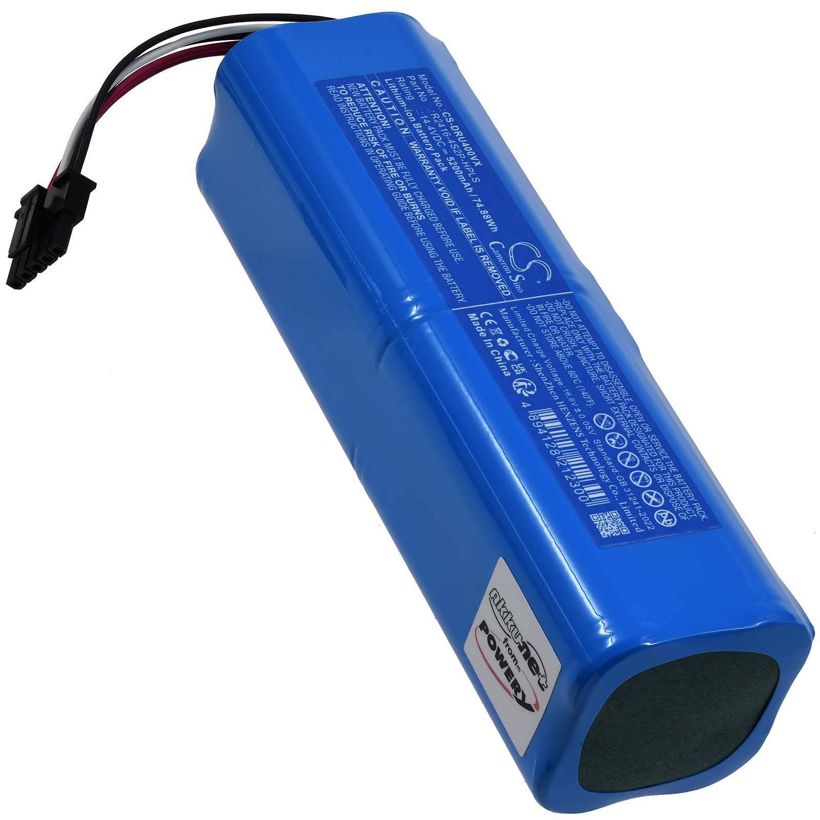 Powery Akku für Dreame L30 Ultra Saugroboter, 14,4V, Li-Ion